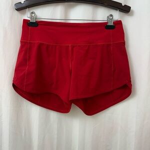 lululemon athletica Red Women's Athletic Shorts
